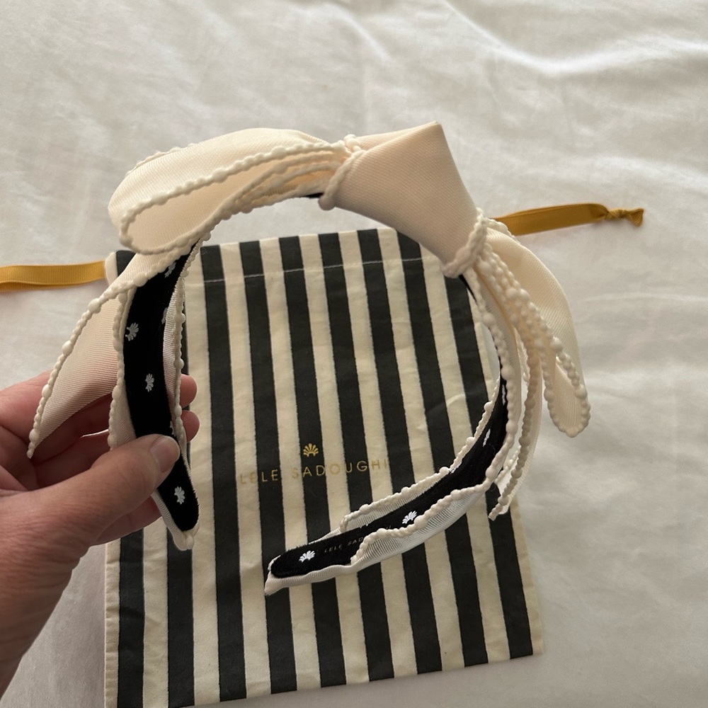 Lele Sadoughi Women's Ivory Bow Headband